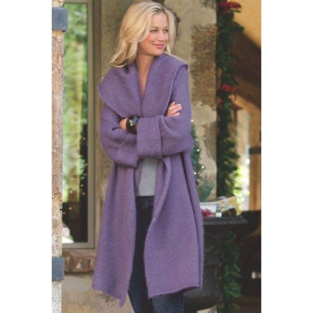 Soft Surroundings Telluride Topper Chunky Long Knit Cardigan 29825 Medium